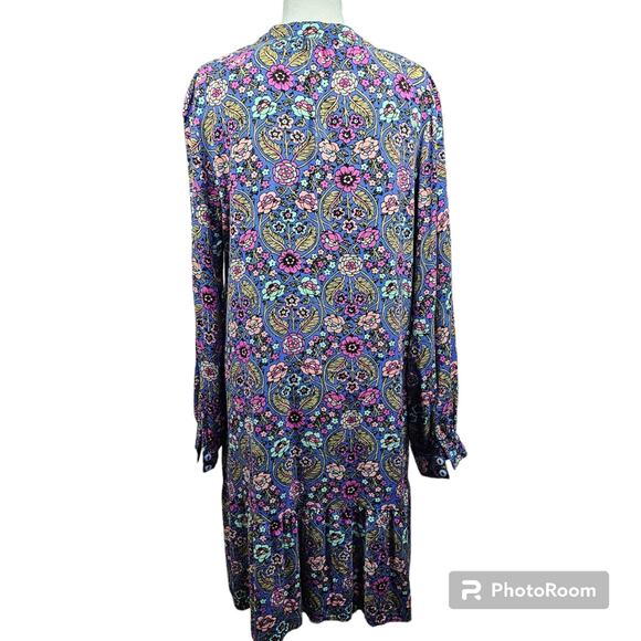 MATILDA JANE Thoughts and Dreams High-Low Purple Floral Dress Crochet Tr… - Picture 5 of 11